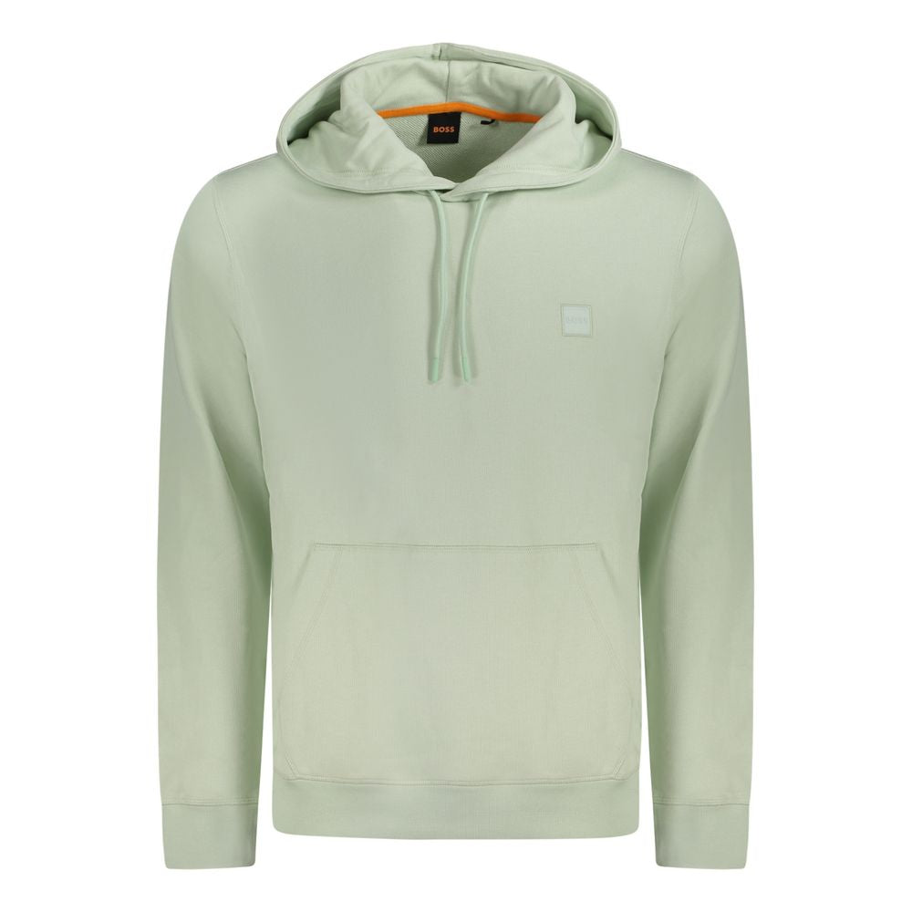 Green Cotton Men Sweater