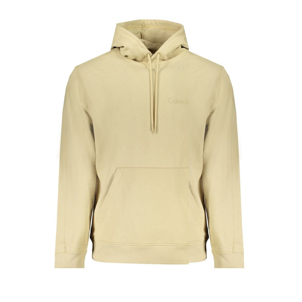 Beige Cotton Men Sweater