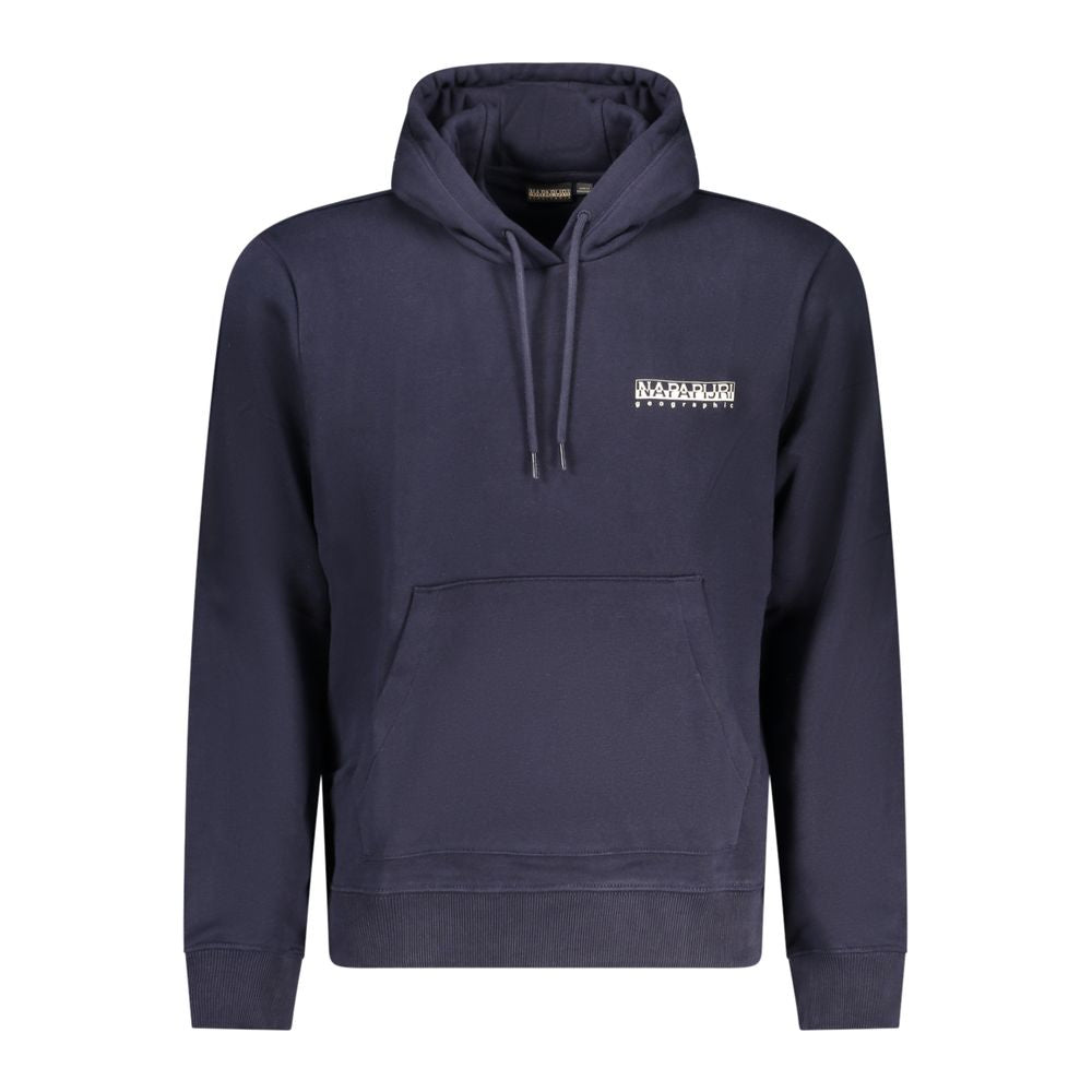 Blue Cotton Men Sweater