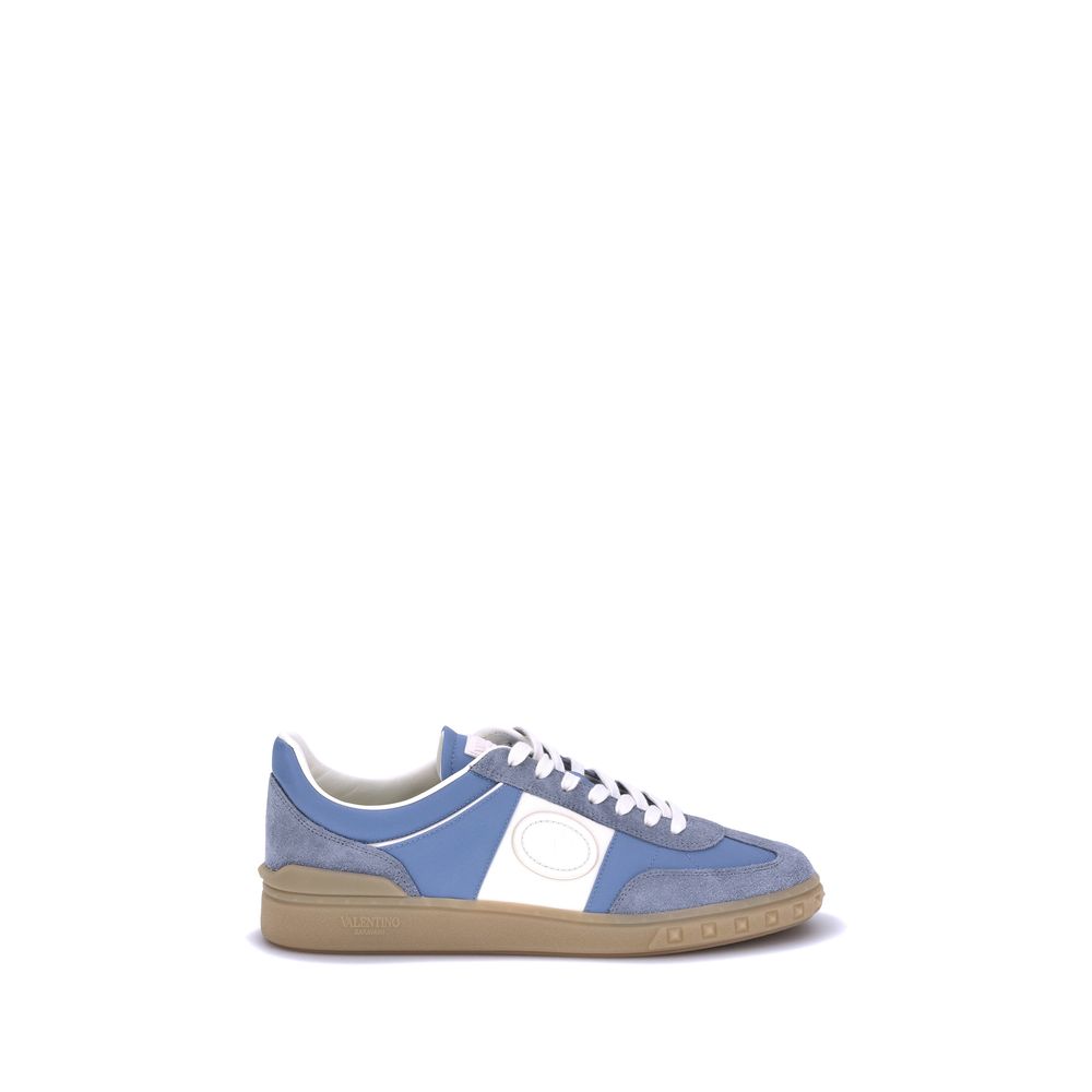 Light Blue Rubber Low Top Sneakers