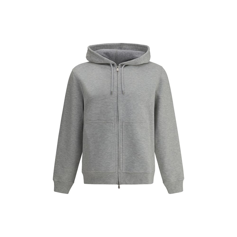 Gray Cotton Hoodie