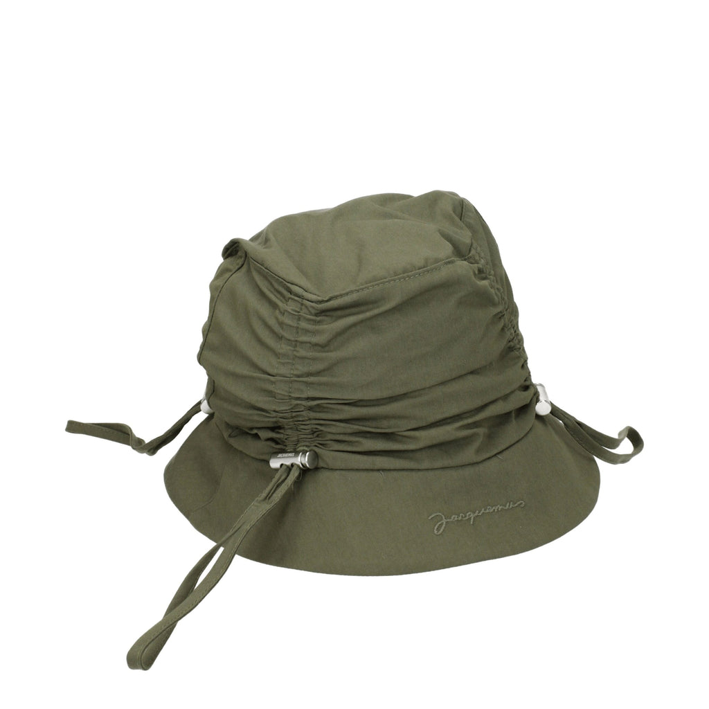 Green Cotton Bucket Hat