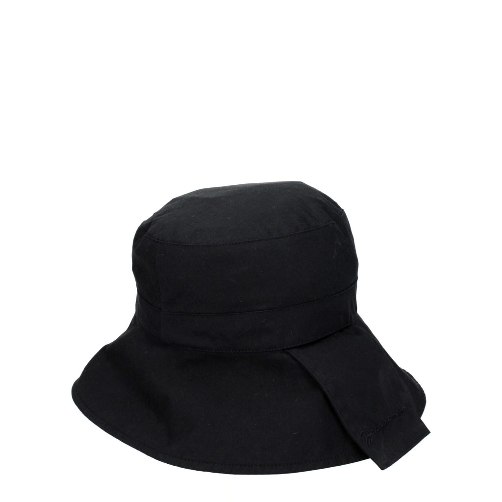 Black Cotton Bucket Hat