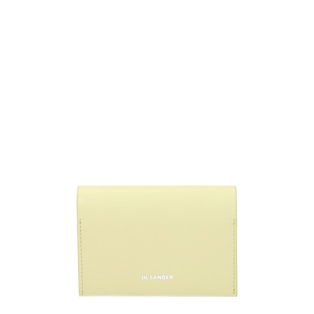 Yellow Leather Cardholder