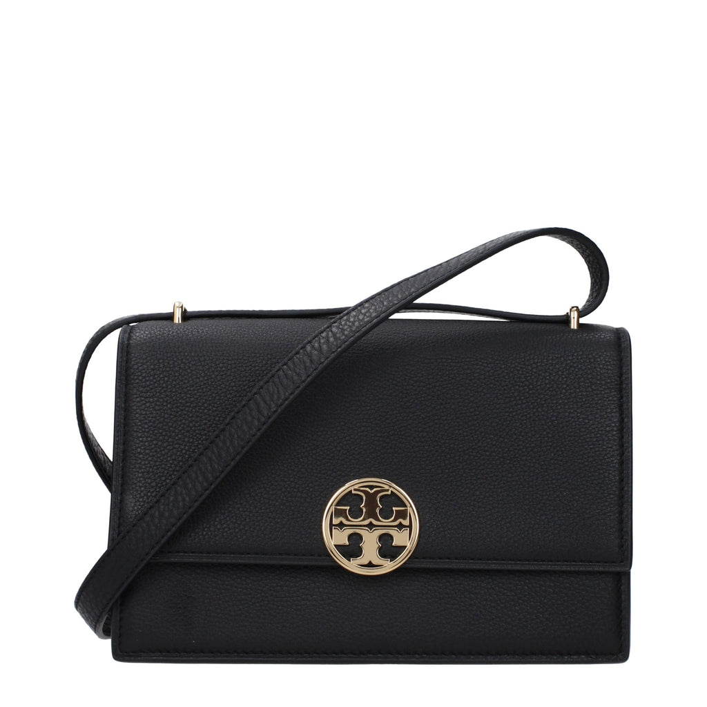 Black Leather Crossbody Bag