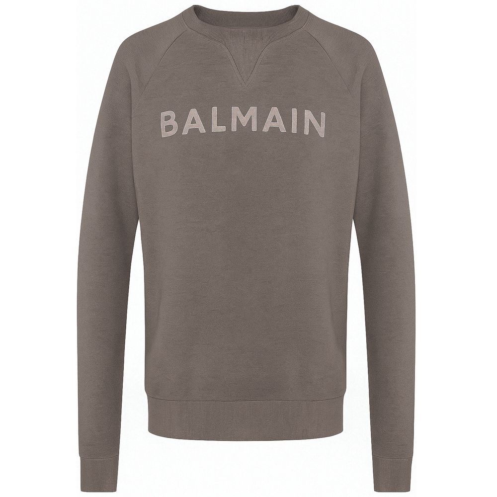 Gray Cotton Men Sweater