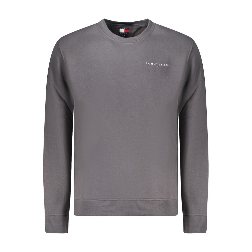 Gray Cotton Men Sweater