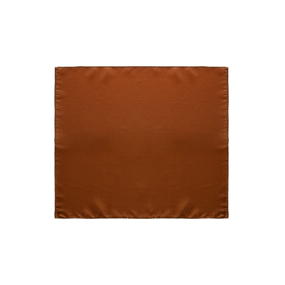 Brown Silk Pocket Square