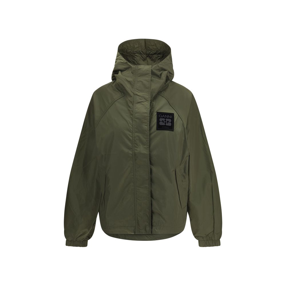 Green Nylon Shell Jacket