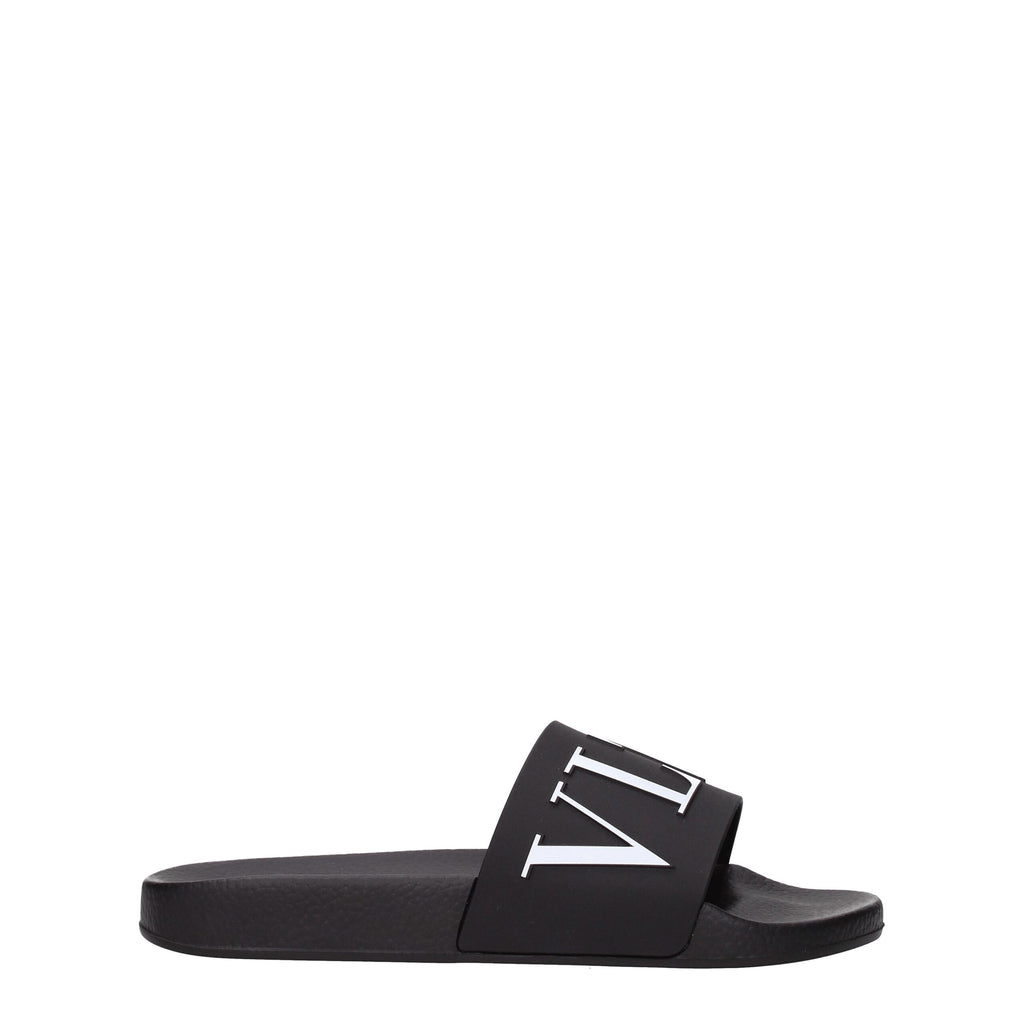 Black Cotton Slippers