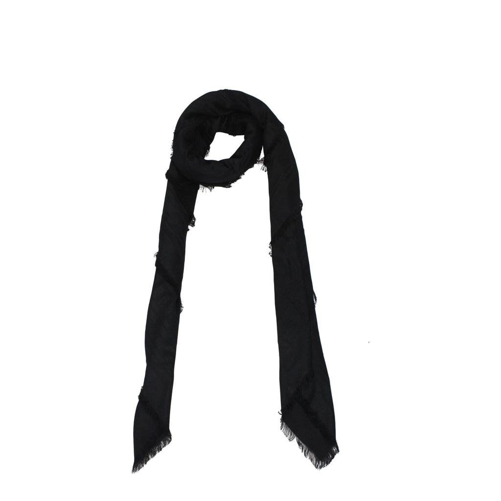 Black Viscose Foulard