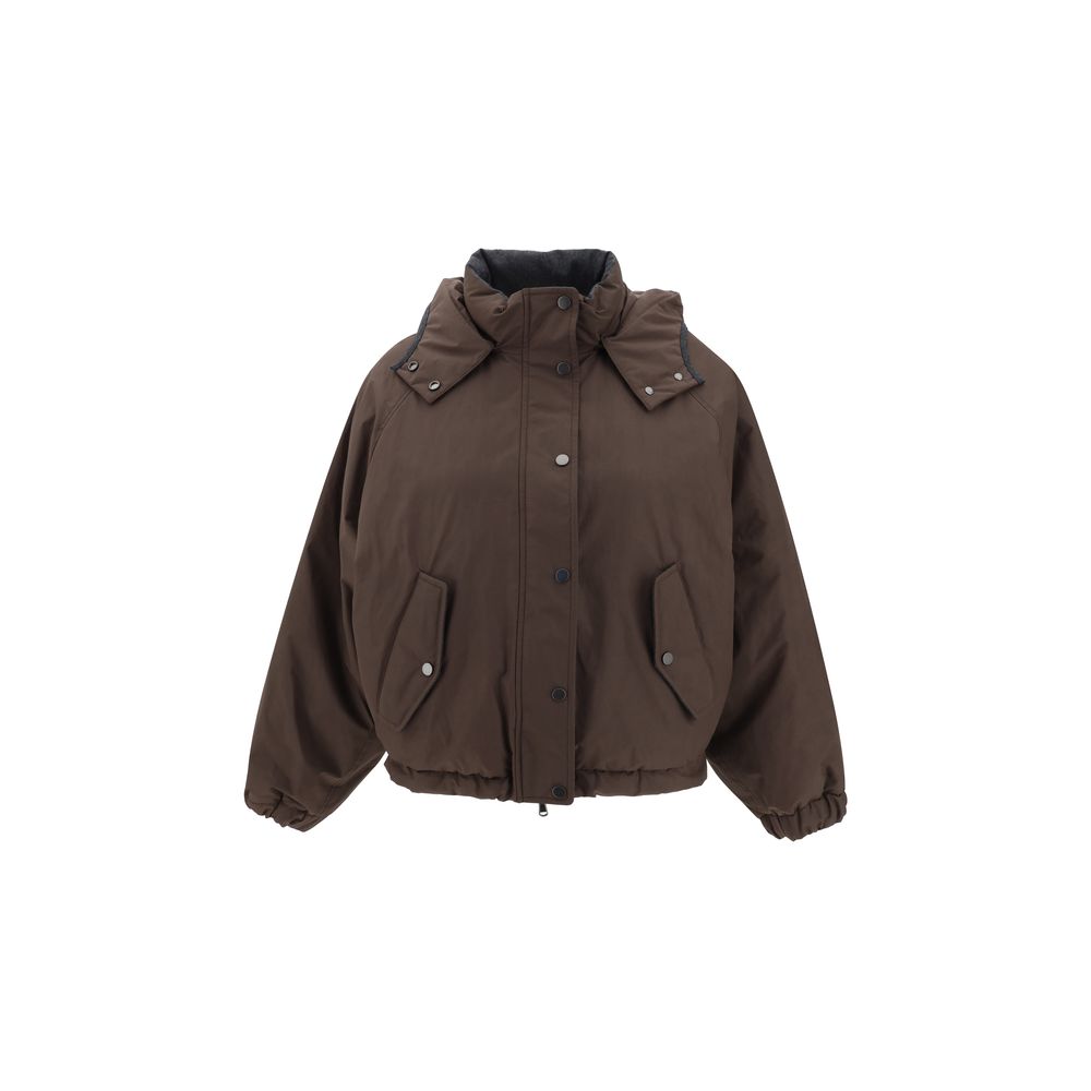 Brown Polyester Coat