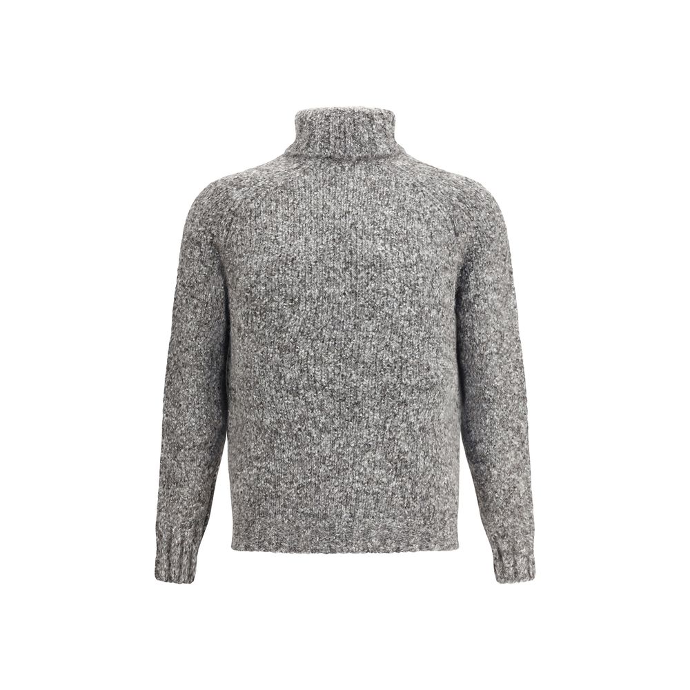 Gray Alpaca Vicugna Pacos Turtleneck