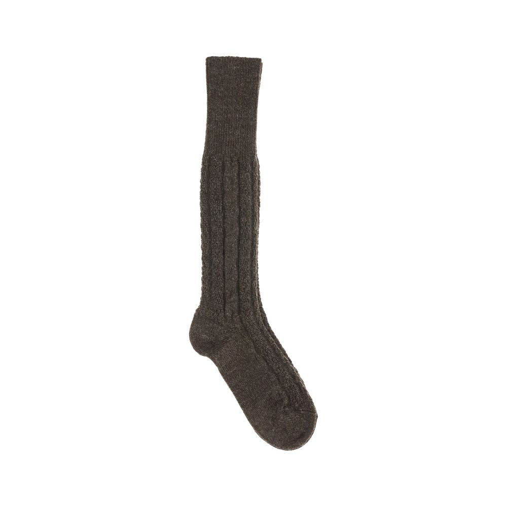 Black Wool Socks