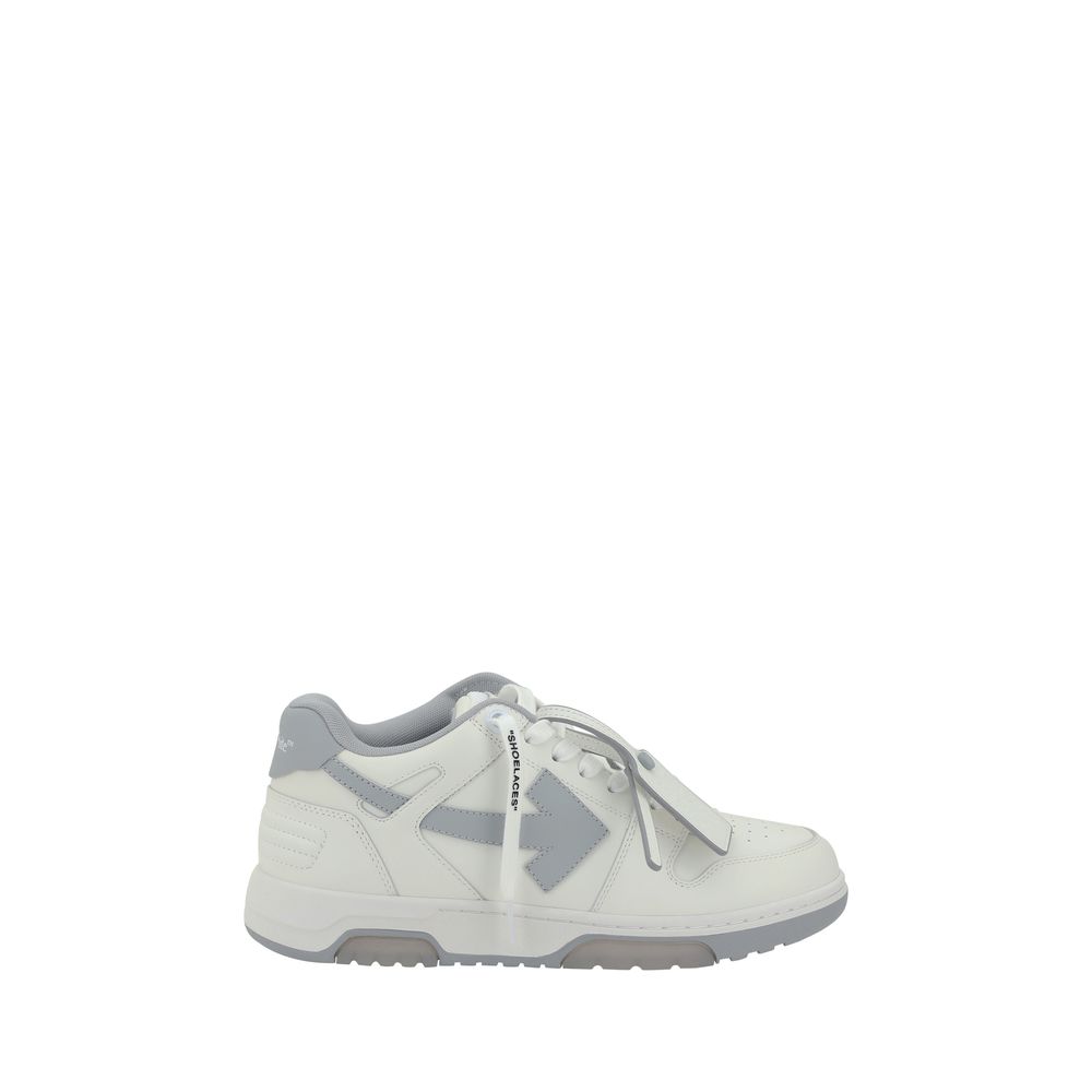 White Rubber Low Top Sneakers