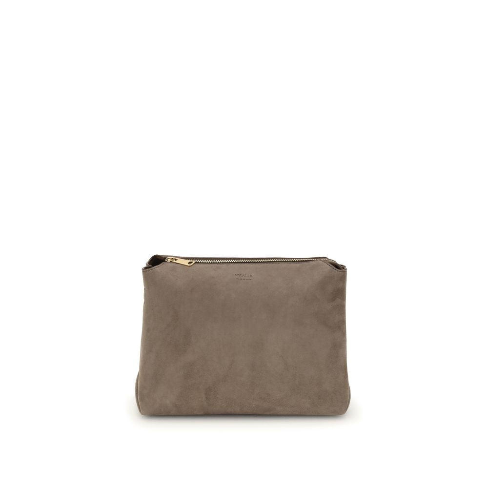 Beige Calf Leather Bos Taurus Shoulder Bag