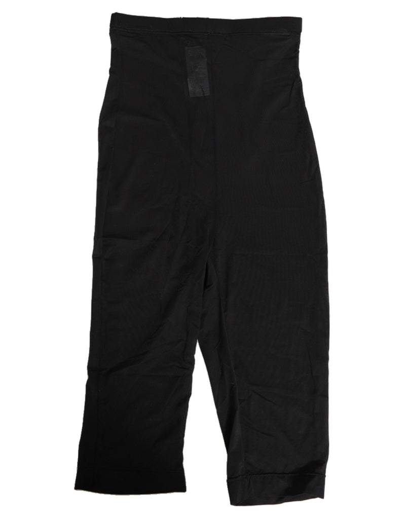 Black High Waist Tight Midi Trouser Underwear