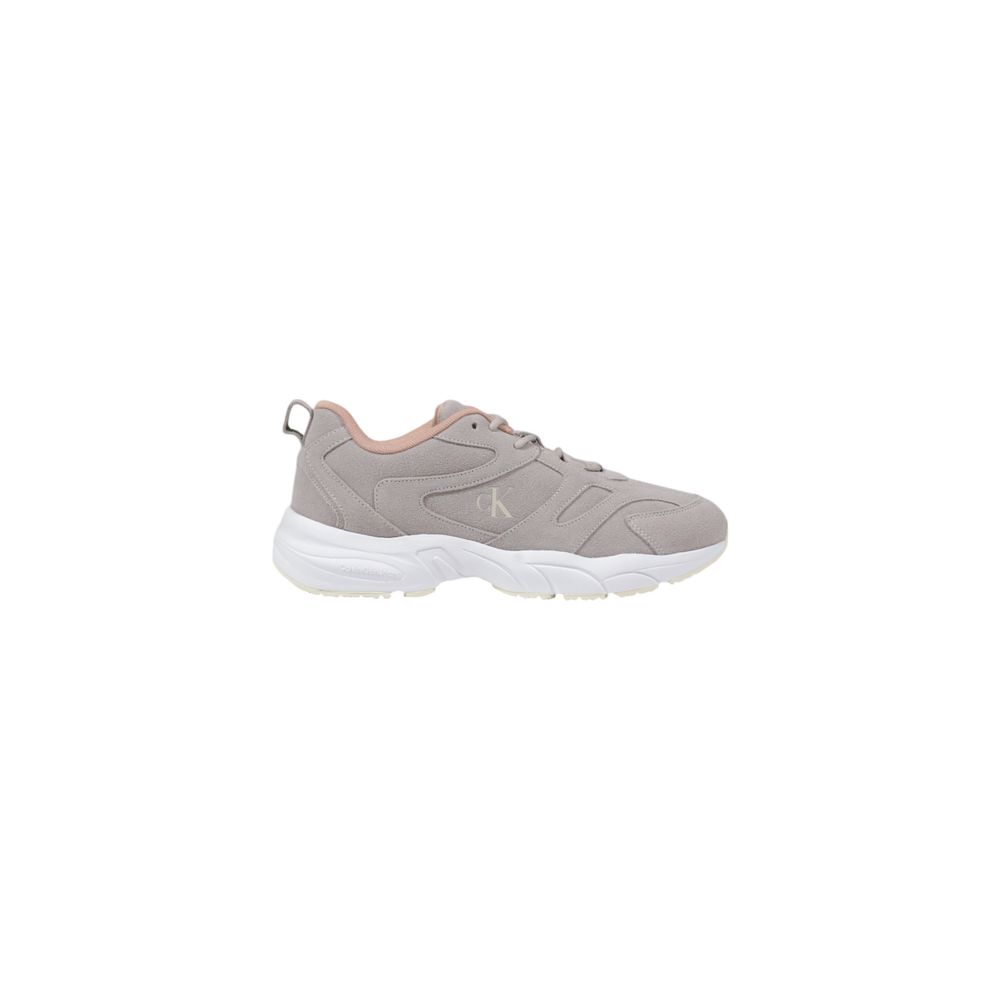 Gray Artificial Leather Sneaker
