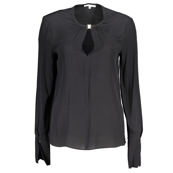 "Black Viscose Women's Blouse"