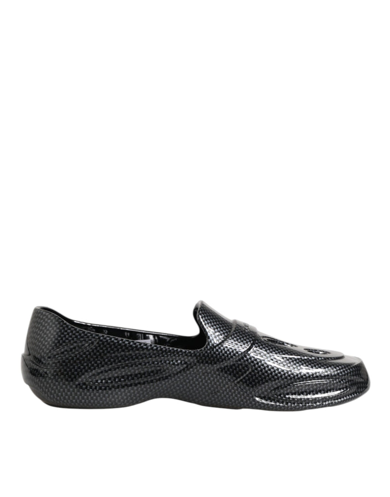 Black Rubber Slides Low Top Sneakers Shoes