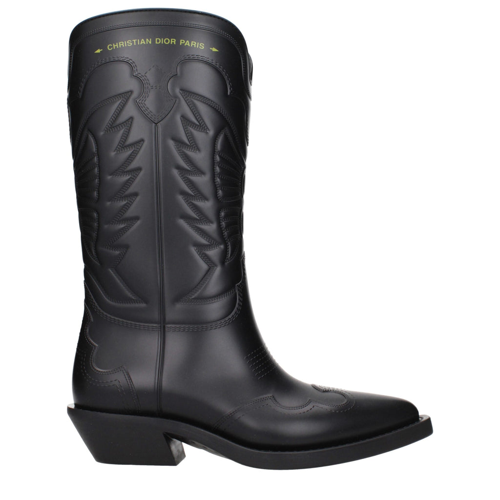Black Leather Ankle Boots