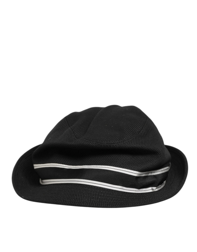 Black Cotton Polka Dot Lining Fedora Men Hat