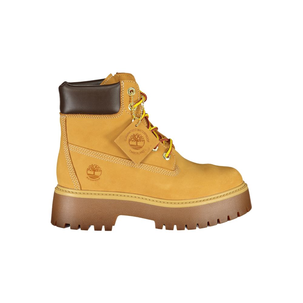 Brown Leather Women Boot