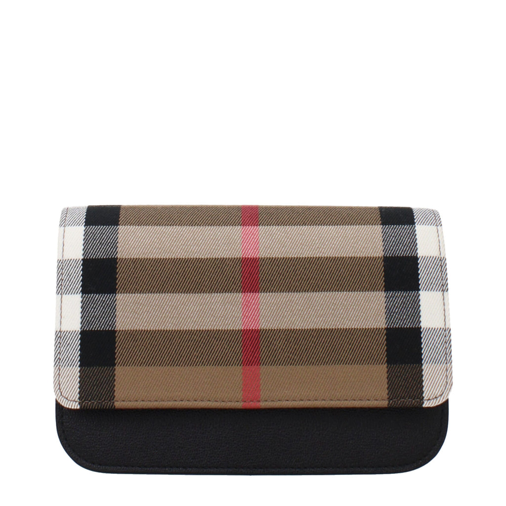 Beige Fabric Clutch Bag