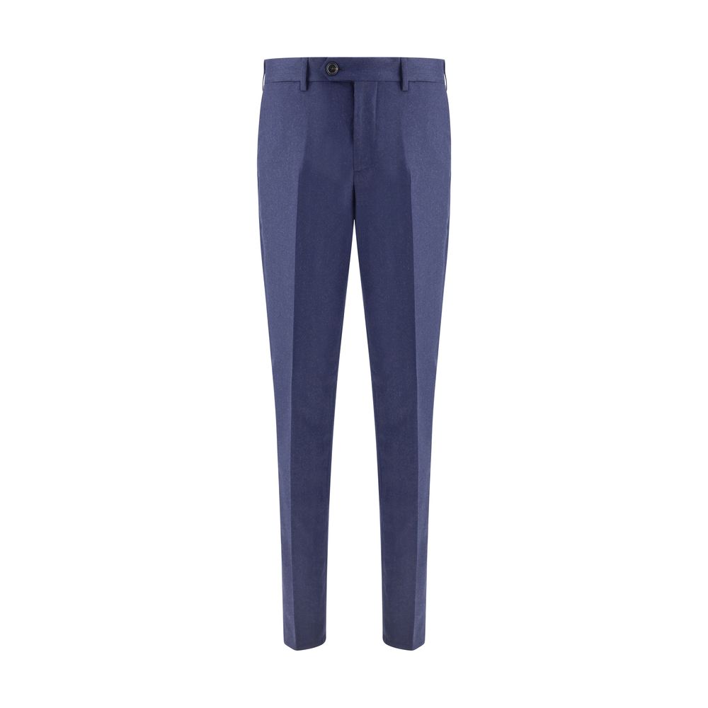 Blue Fleece Wool Pants
