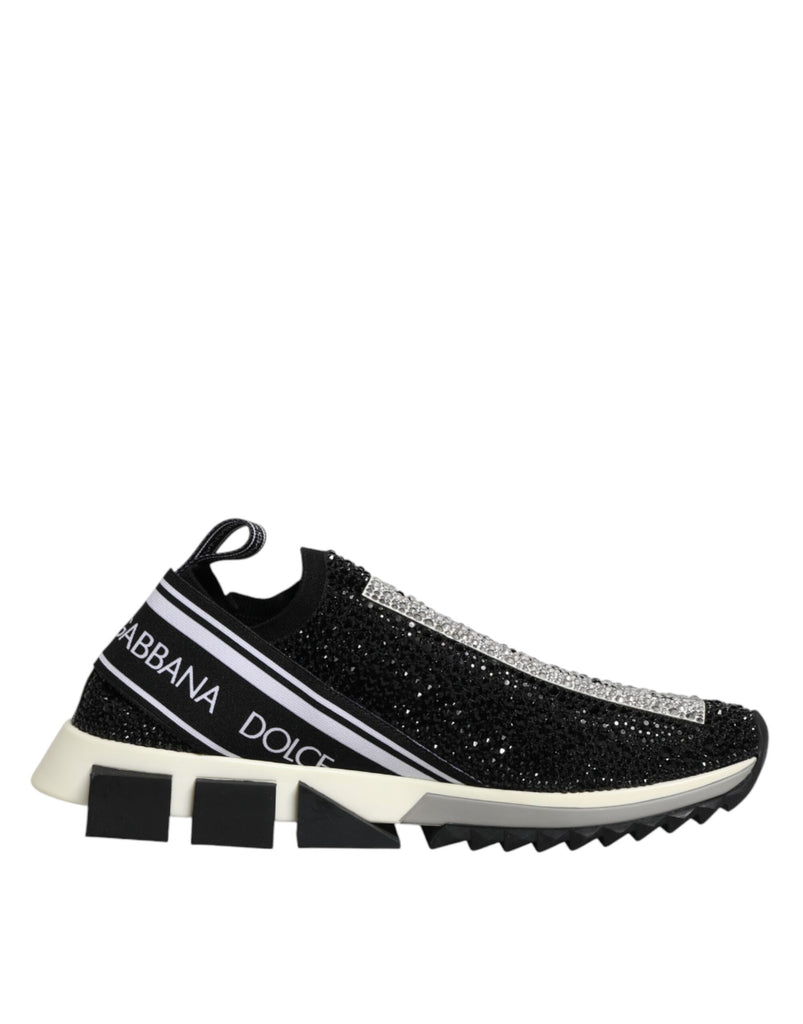 Black Strass Slip On Men Sorrento Sneakers Shoes