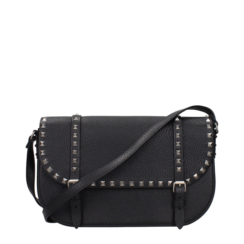 Black Leather Crossbody Bag