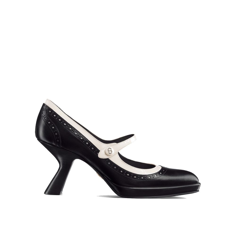 Black Calfskin High Heel Pumps