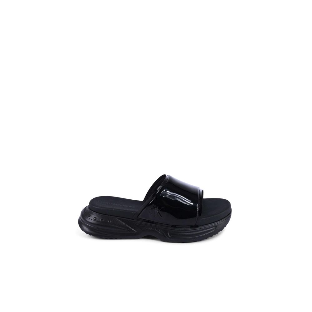 Black Polyurethane Slides