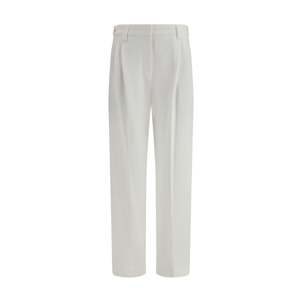 White Cotton Dress Pants