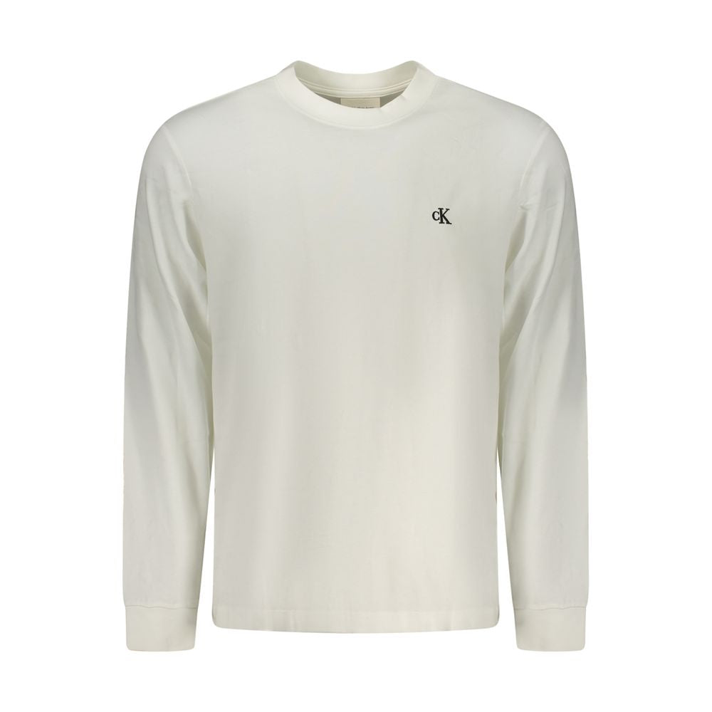 White Cotton Men T-Shirt