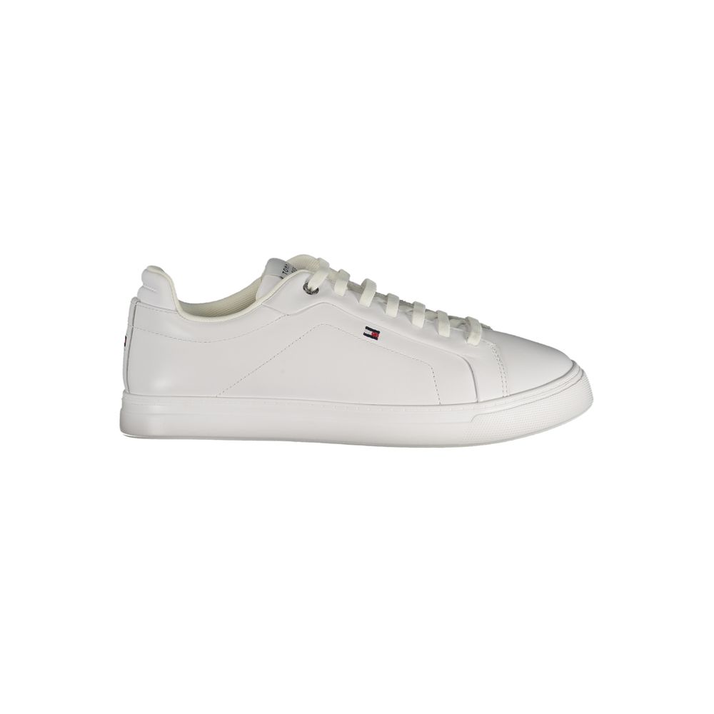 White Polyester Sneaker