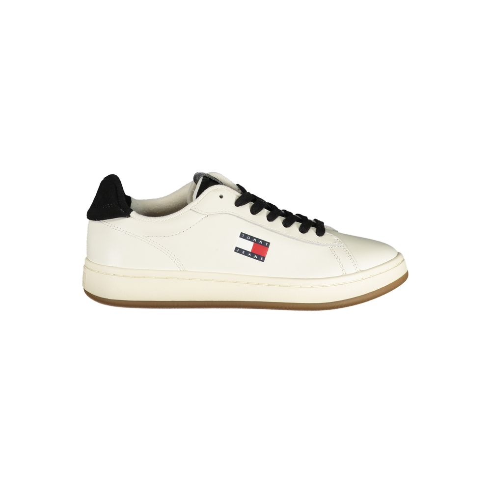 White Polyester Sneaker