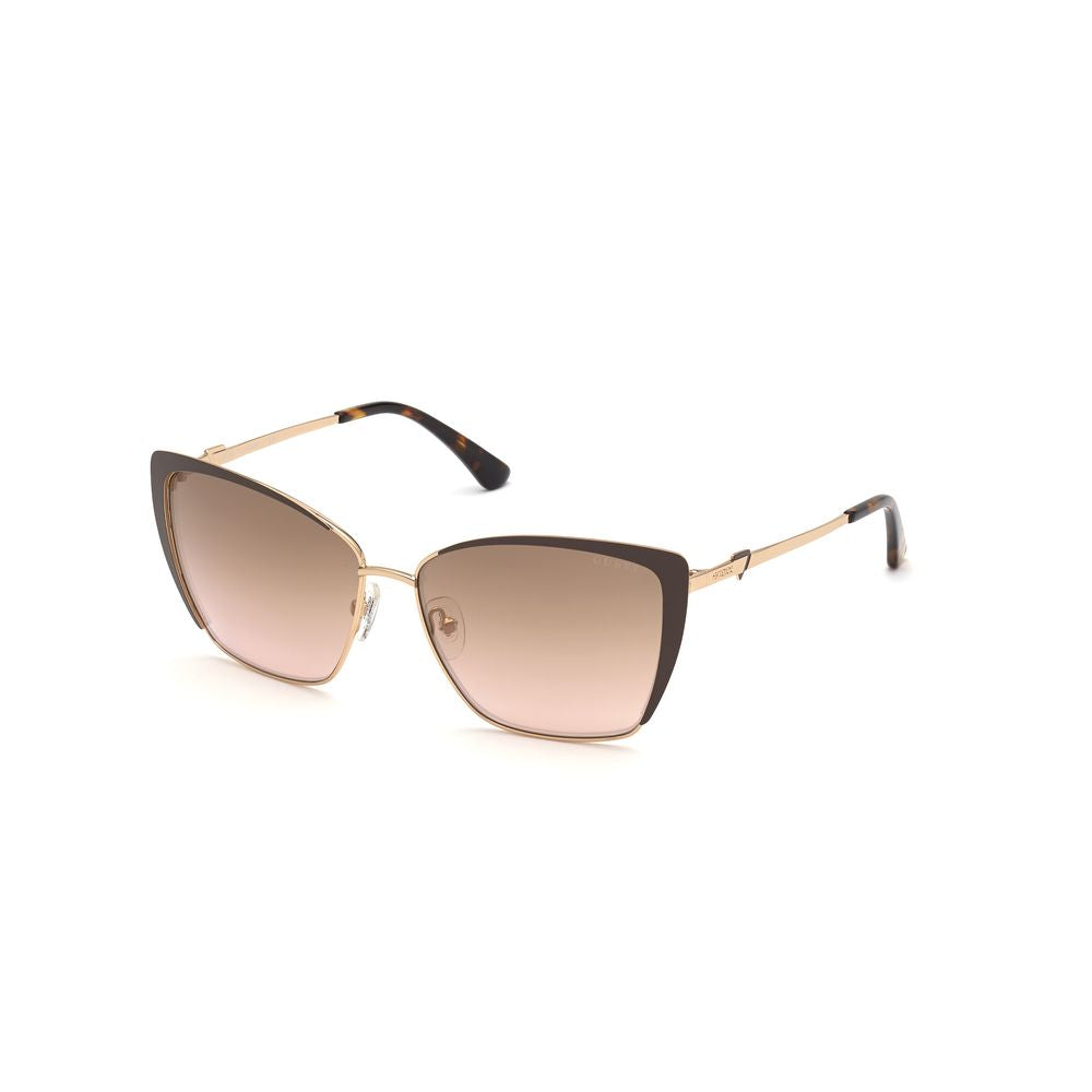 Brown Metal Sunglasses