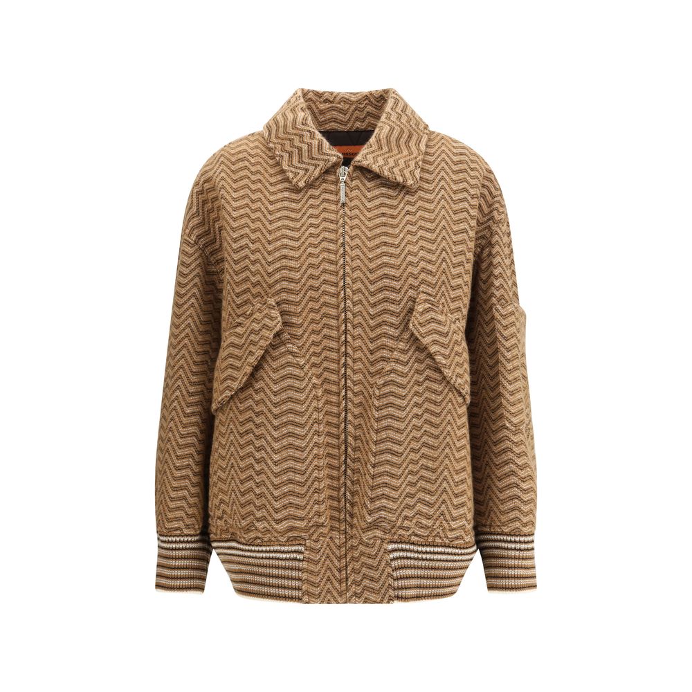 Brown Wool Bomber