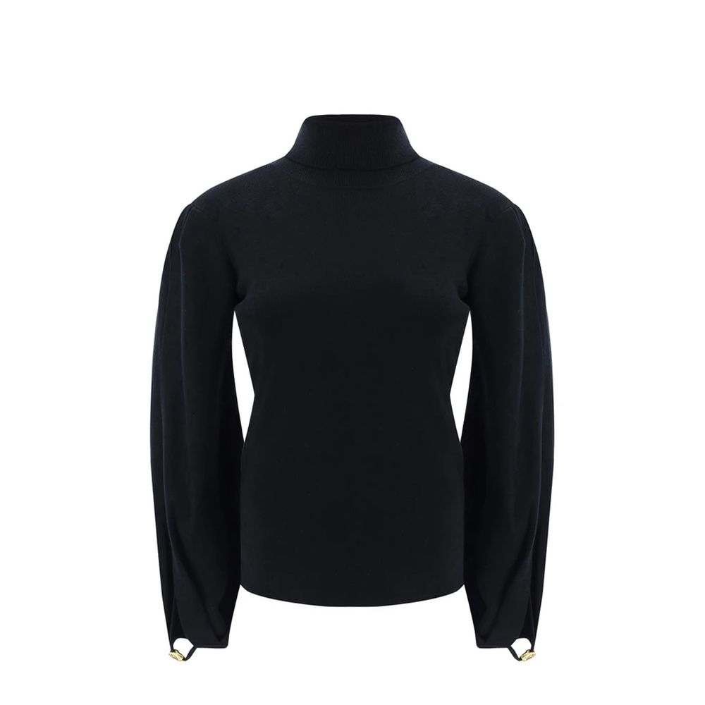 Black Polyamide Sweatshirt
