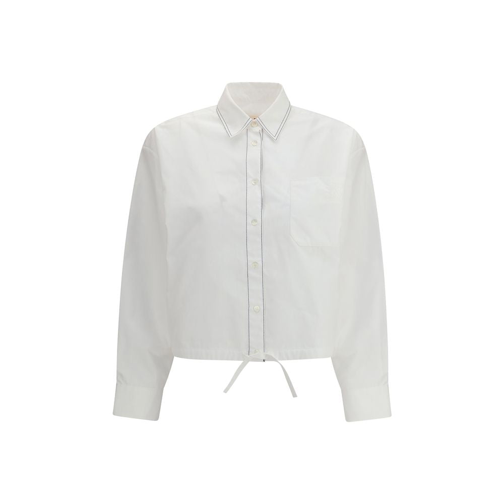 White Cotton Shortsleeve Shirt