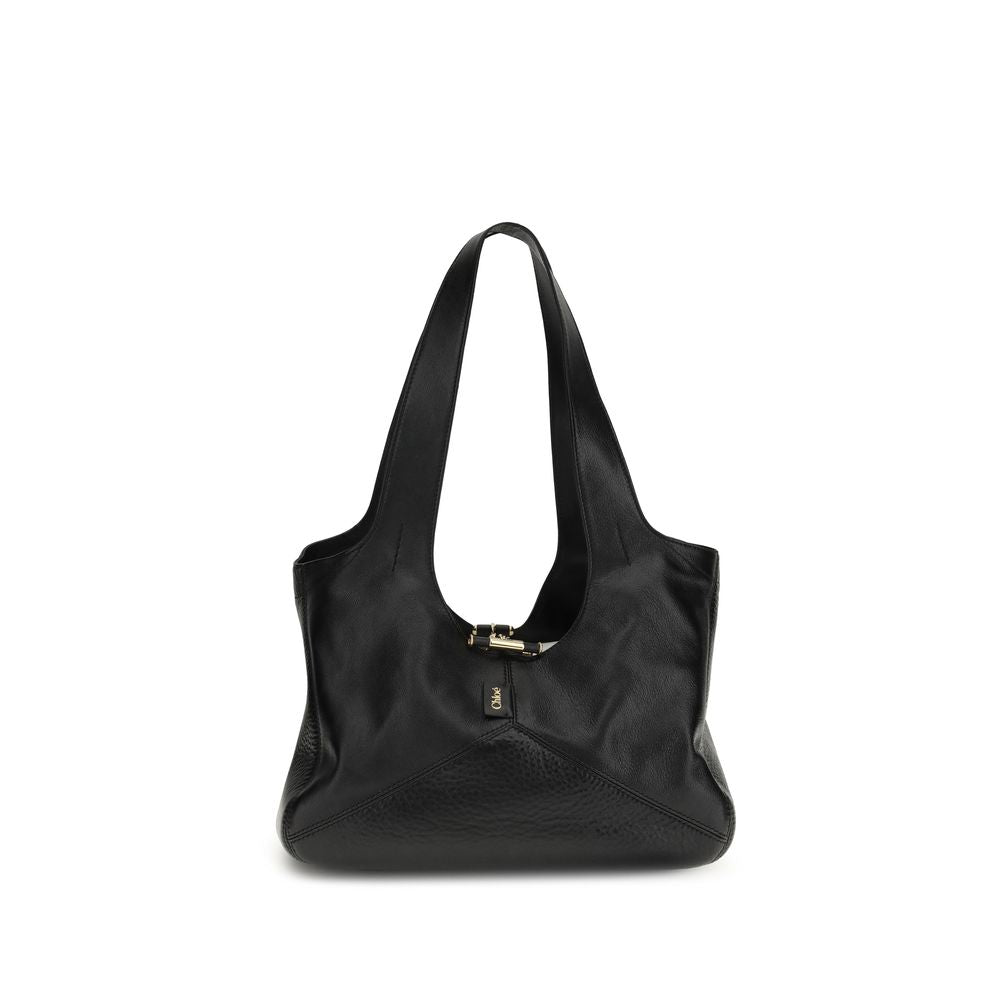 Black Calf Leather Bos Taurus Shoulder Bag