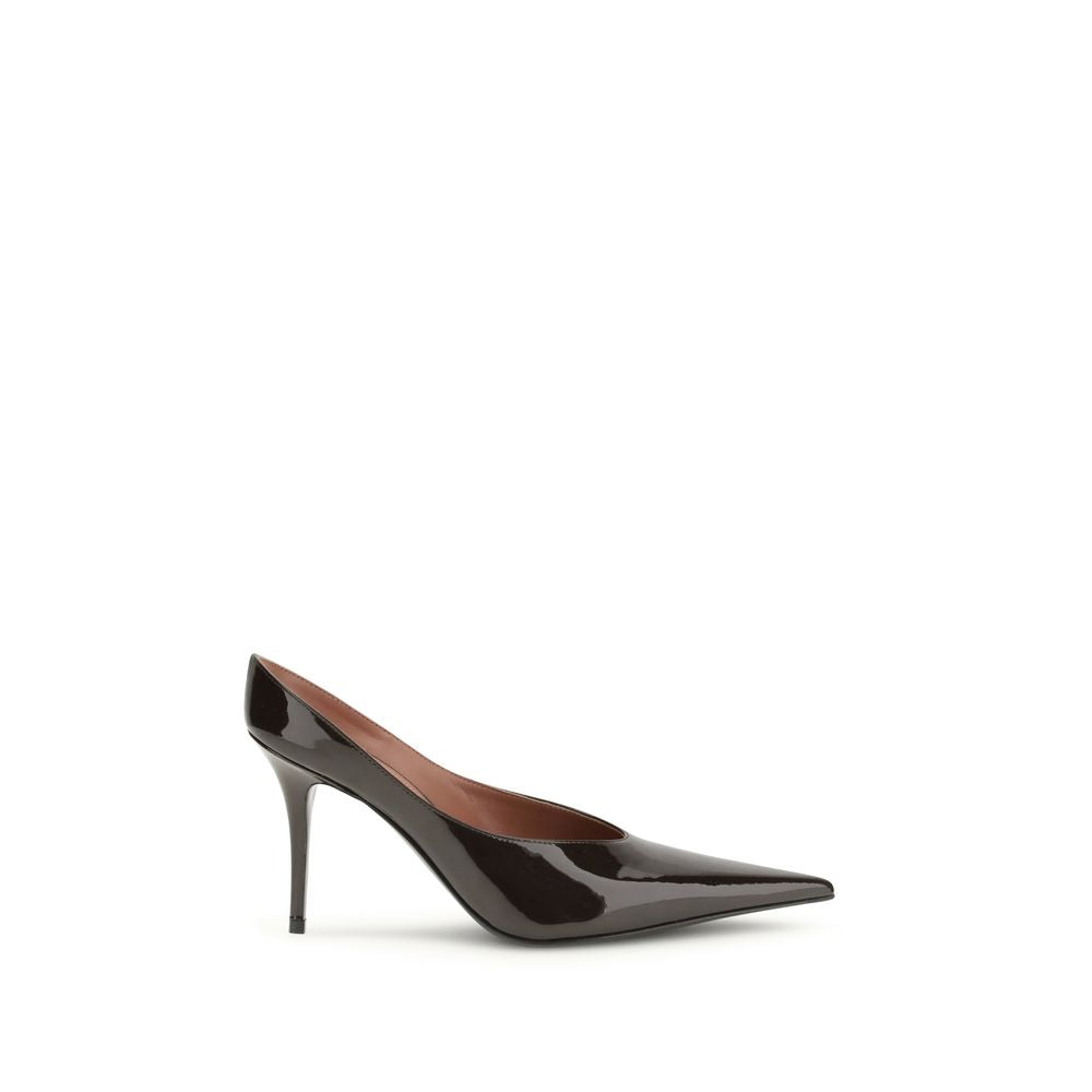 Brown Calf Leather Bos Taurus Platform Pumps