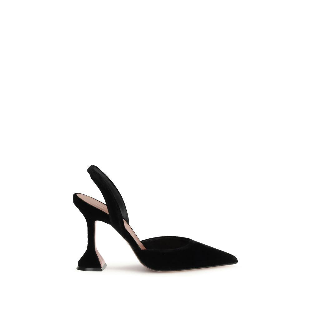Black Rubber Platform Pumps