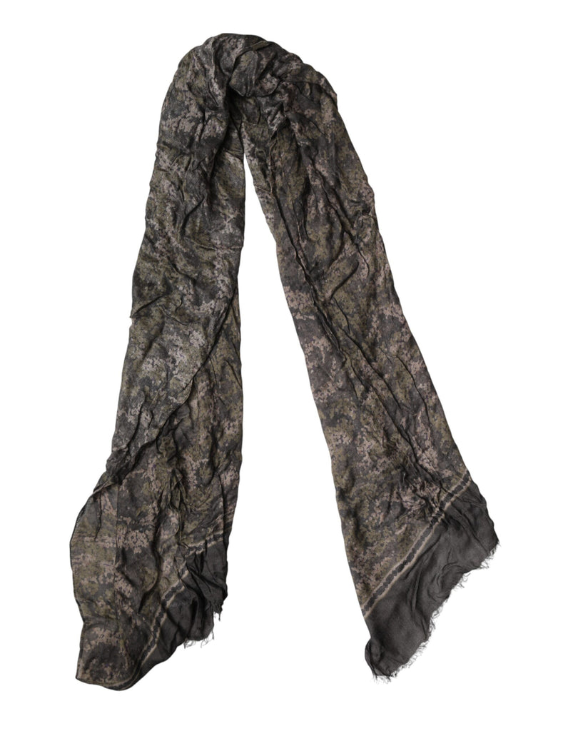 Brown Camouflage Modal Men Shawl Scarf