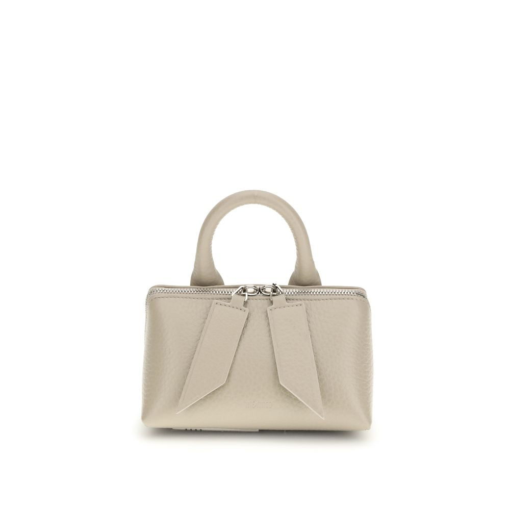 Beige Calf Leather Bos Taurus Shoulder Bag