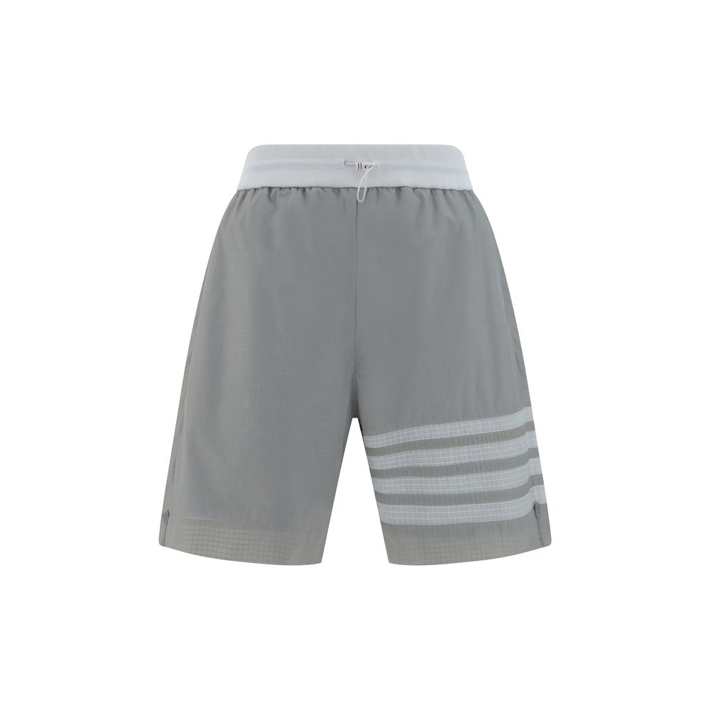 Gray Polyamide Bermuda Shorts
