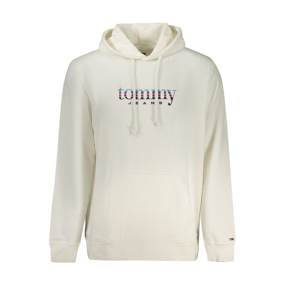 White Cotton Men's Hoodie