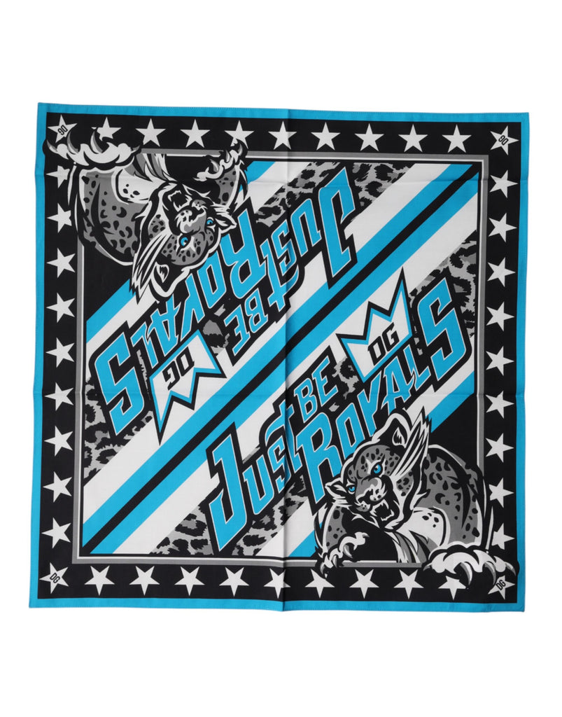 Multicolor DG Royals Square Foulard 51.5cm x 51cm Scarf