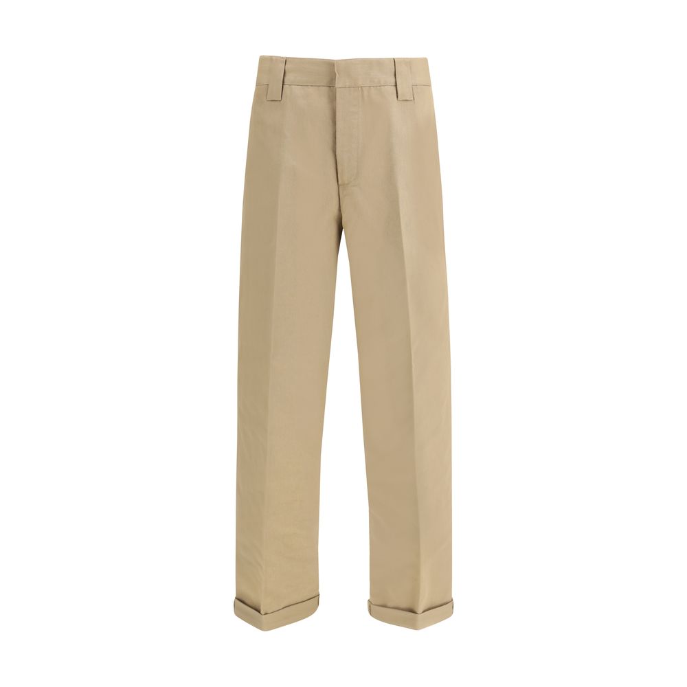 Bicolor Cotton Chino Pants